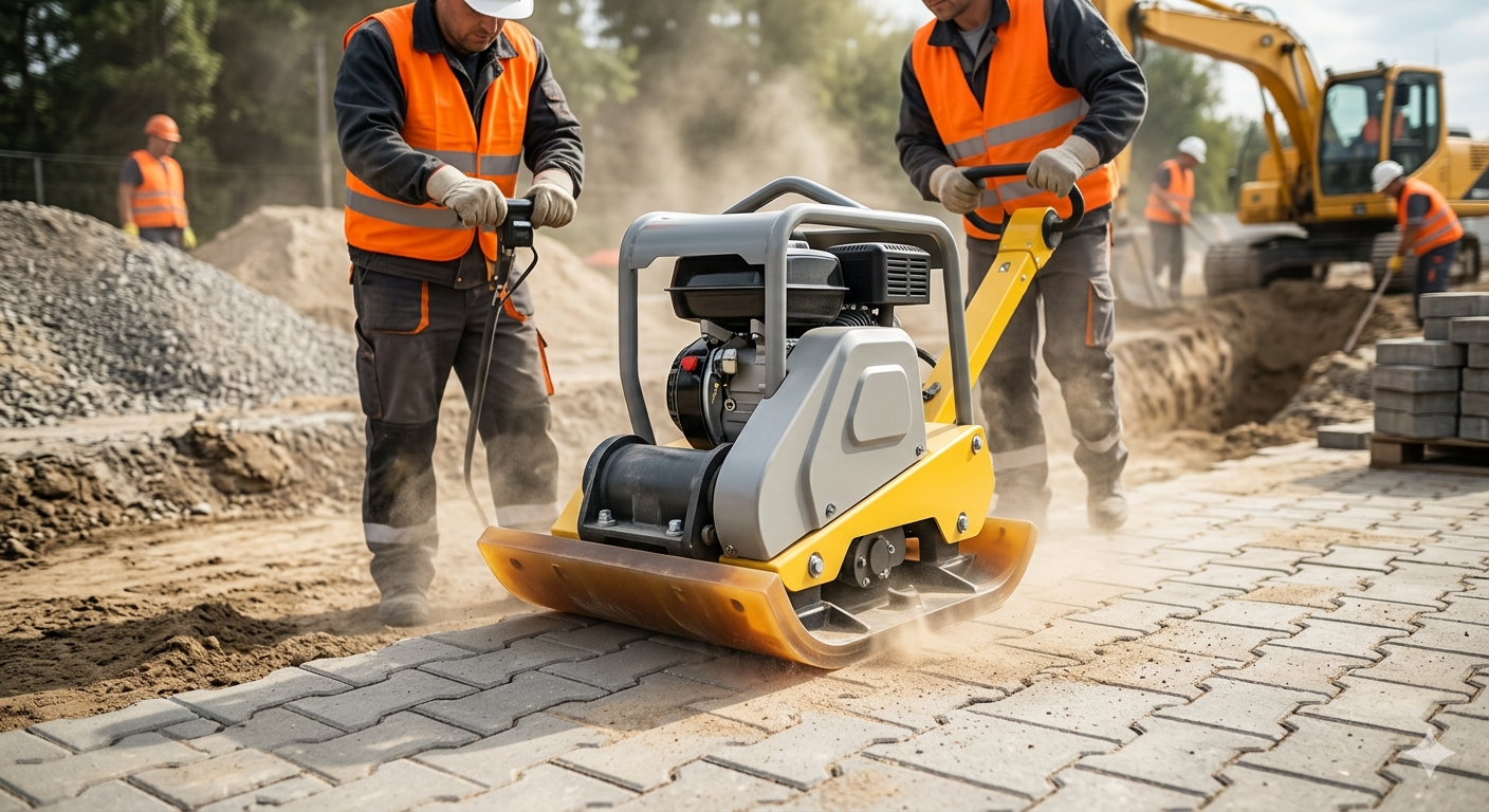 Precyzja na finiszu: Lekkie zagęszczarki jednokierunkowe (60–100 kg) w technologii układania kostki i prac bitumicznych